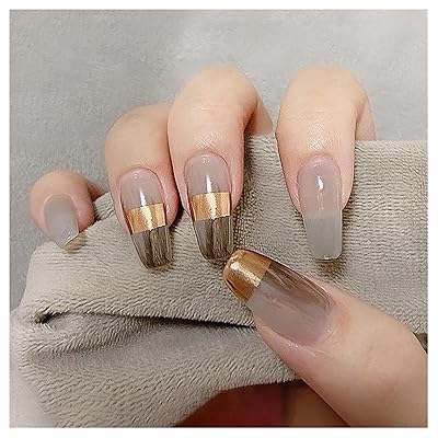 ネイルチップ 24枚入 ミディアム ショート ラウンド つけ爪 短め ネイルチップ ミディアムロング ネイル 人気 和風 かわいい シンプル おしゃれ成人式 入学式 卒業式 付け爪 チップ (PD237)