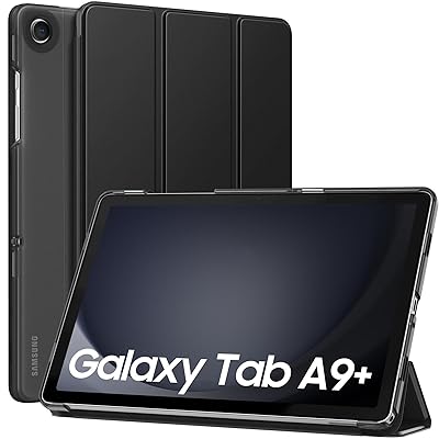Galaxy Tab A9+ ケース Galaxy Tab A9 Plus ケース サムソンギャラクシーA9+ 11インチ2023専用手帳型カバー SM-X210NZAAXJP オートスリープ機能 三つ折りスタンド PUレザー外装 裏地マイクロファイ