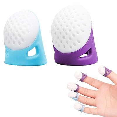 指ぬきガード 指プロテクター シリコン製 柔らかい 滑り止め 指先保護 裁縫道具 手芸裁縫指ぬき 手指保護キャップ 裁縫指ぬき 手縫い 編み物 刺繍 手芸用品 ...