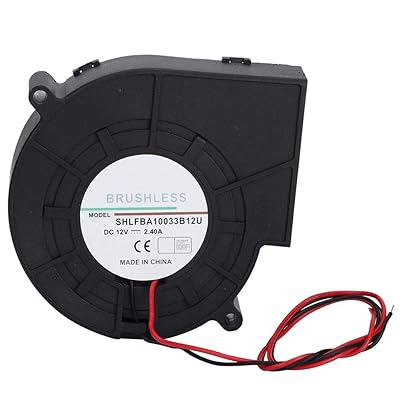 冷却ファン ワイドワーク DCブロアファン DC 12 V 2.40 A 低騒音 回転数4500rpm デュアルボール 高気流遠心