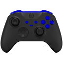 Xbox One Eliteシリーズ2コントローラー対応用交換ボタン、光沢があるXbox Eliteシリーズ2Coreコントローラー対応用LBRBLTRTバンパートリガーABXYスタートバックシンクプロファイルキー【クロームブルー】