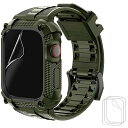 Warrior Apple Watch バンド 40mm/44mm 一体型 ケース 耐衝撃 TPU アップルウォッチ バンド 3Dフルカバーフィルム iWatch Series 6/SE/5/4 に対応