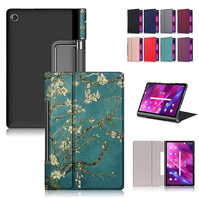 Lenovo Yoga Tab 11 専用ケース カバー スタンド機能 11インチ 三つ折り 折り畳み 衝撃吸収 耐衝撃 タブレットケース 杏 Lenovo Yoga Tab 11 専用ケース カバー スタンド機能 11インチ 三つ折り 折り畳み 衝撃吸収 耐衝撃 タブレットケース 杏