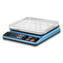 はかり デジタルスケール スケール 電子秤 はかり 5000g 0.1g単位 5kg コンパクト数量計量 風袋引き 電源自動OFF トレー付き 日本語取扱説明書付き (ブルー)…(3)