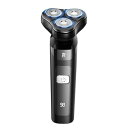 【2024新登場&回転式シェーバー】シェーバー メンズ 髭剃り 27枚刃 乾湿両用 ひげそり 360°回転式 電気シェーバー 低騒音 長持ちバッテリー 電動シェーバー ひげ剃り 深剃り IPX7防水 水洗い可 お風呂 type-c充電式 電気カミソリ(3)