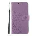 らくらくスマートフォン F-42Aケース手帳型 可愛い花柄 横開きらくらくスマートフォン me F-01L 高級PUレザーケース ストラップ付き F01L F42A スマホケース カードポケット付きFujitsu 富士通 スマートフォン F-42A