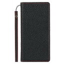 Xperia Ace III ケース 手帳型 高級牛革 Xperia Ace III SO-53C SOG08 ケース 手帳型 本革 マグネット式 スタンド機能 カード収納 ストラップ付き エクスペリア エース III ケース カバー ブラック(2)