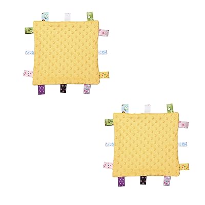 タオル ブランケット よだれ拭き タグ キュリティブランケット カラフルなタグ付き 正方形 知覚 出産祝い ギフト プレゼント 男の子と女の子向け