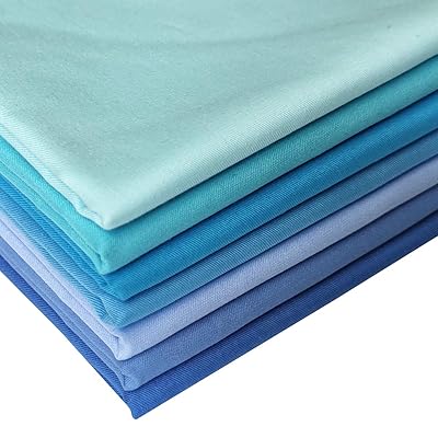 8枚 無地 生地 キルティング はぎれ 棉100％ かわいい 46x56cm カットクロス 布 セット ブルーシリーズ