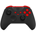 Xbox One Eliteシリーズ2コントローラー対応用交換ボタン、光沢があるXbox Eliteシリーズ2Coreコントローラー対応用LBRBLTRTバンパートリガーABXYスタートバックシンクプロファイルキー【クロームレッド】