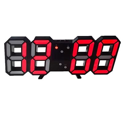 時計 置き時計 壁掛けデジタル時計 おしゃれ LED 時計 3D数字 CLOCK 目覚まし時計 年/月/日 温度表示 USB給電式 インテリア プレゼント 日本語説明書付き…