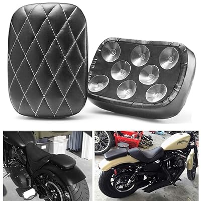 オートバイ リア シート ハーレー クッション ピリオンシート 6吸盤式 8吸盤式 (スタイル 3-8吸盤)