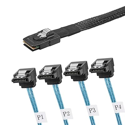 Mini SAS 36Pin SFF-8087 to 4 SATA 7Pin P[u IX-X L^ Mini SAS P[u iSFF-8087jIX to 4 SATA X P[u 1M Kis