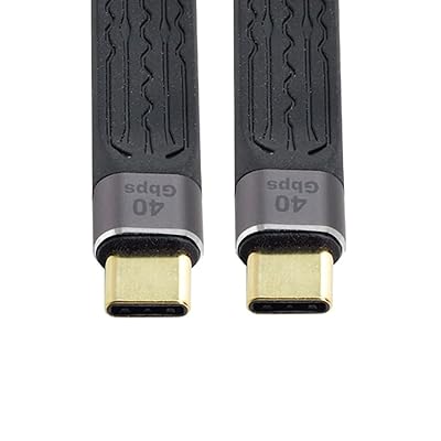 CY USB-C Type-C IX-IX USB4 40Gbps 100W 8K tbgX FPC f[^P[u m[gp\R&gѓdbp 13cm