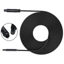 ドライブレコーダー 延長ケーブル 1セット バックカメラ用延長ケーブル 4ピン 24v/12v 3M コネクタ バックカメラに専用 耐高温性/耐腐食性/防水/防震 (ブラック)