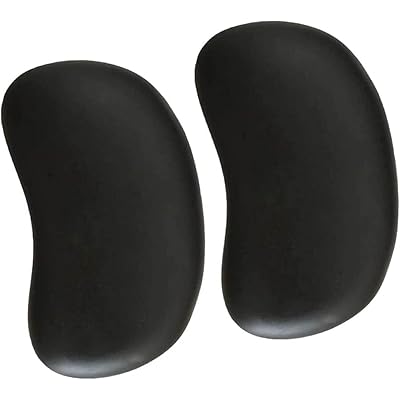 低反発リストレスト リストレスト 手首クッション マウス用 人間工学デザイン ブラック (2PACK)