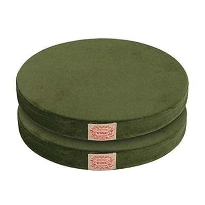 座布団 クッション 2枚セット 2重構造 低反発2cm 高反発3cm ラウンドクッション 低反発クッション 高反発 座布団 柔らかいベロア生地 丸 椅子クッショ...