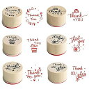 木製スタンプ 6コセット 花柄模様 ゴム印 手紙用 グリーティングカード DIY デコレーション Thank You クリスマス 正月 成人の日 バレンタイン ホワイトデー 雛祭り タンプ(3)