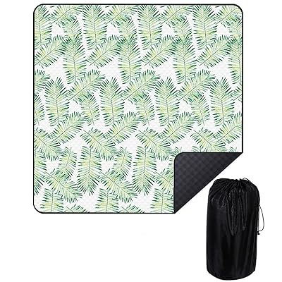 150*200CM 和風 レジャーシート 洗濯可能 ピクニックマット コンパクトマット 防水 折り畳み 簡単収納 持ち運び便利 葉っぱ柄