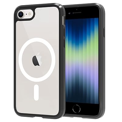 iPhone SE3 ケース MagSafe対応 超軽量 iPhone SE2 背面クリア iPhone7 iPhone8 用 ケース 黄変防止 TPU バンパー 耐衝撃 すり傷防止 ワイヤレス充電対応 (ブラックMagSafe,iPhone SE2 iPhone SE3 ケース MagSafe対応 超軽量 iPhone SE2 背面クリア iPhone7 iPhone8 用 ケース 黄変防止 TPU バンパー 耐衝撃 すり傷防止 ワイヤレス充電対応 (ブラックMagSafe,iPhone SE2