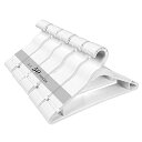 Hxhome ハンガー 50本組 衣類ハンガー 洗濯ハンガー 多機能収納 すべらない 省スペース 防風フック付き ホワイト