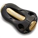 22mm リール ハンドル ノブ 8.8g シマノ ダイワ 通用 (Shimano Type A) (Daiwa Type S)用 Aurora Series (ブラック&ゴールド) (843)
