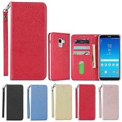 Samsung Galaxy Feel2 SC-02L ケース galaxy feel 2 sc02l ケース Samsung SC-02L Case 手帳型 ストラップ付き PU皮革 明るい色 内蔵マグネット 携帯カバー カードポケット スタンド機