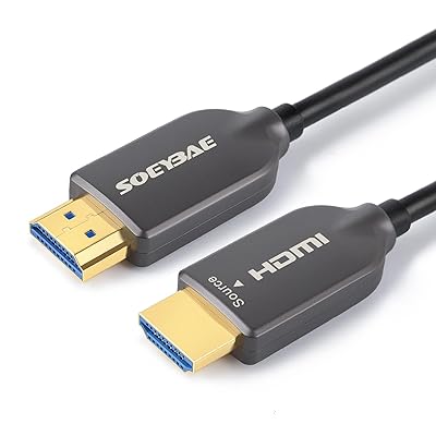 4K 光ファイバーHDMI ケーブル 10M HDMI2.0 ケーブル 4K @ 60Hz HDR/Ultra HD 4:4:4 HDCP2.2 19Gbps超高速伝送