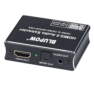 4K60Hz 1080P120Hz HDR対応 HDMI2.0音声分離器(音声出力：光デジタル 3.5mmステレオミニ) オーディオ分離機 アダプター HDCP2.2 3D対応 PS5 PS4pro Xbox Nintendo Switch Fire