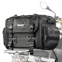 バイク用 ツーリングシートバッグ 40-60L可変容量 防水 多機能 キャンピングシートバッグ ショルダーストラップ付き 反射テープ付き 装着簡単 汎用 バイク用バッグ ブラック