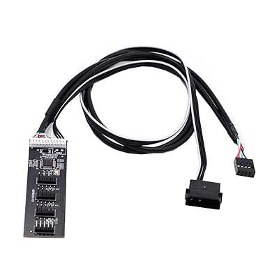 USB 2.0マザーボードケーブル9 pin 10 pin USB 2.0コネクタ1~4マザーコネクタ、IDE電源拡張スプリッタケーブルHUBコネクタアダプタポートMultilier付き USB 2.0マザーボードケーブル9 pin 10 pin USB 2.0コネクタ1~4マザーコネクタ、IDE電源拡張スプリッタケーブルHUBコネクタアダプタポートMultilier付き