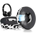 冷却ジェル パッド イヤーパッド Beats Solo 2 & Solo 3 Wireless (B0534/A1796) 用 交換パッド ヘッドパッド ノイズアイソレーション 高密度フォーム 厚手パッド 冷感 ‐ ユキヒョウ柄