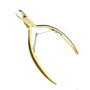 キューティクルニッパー 甘皮切り ささくれニッパー ニッパー式爪切り 甘皮ケア 甘皮処理 甘皮 ニッパー 魚の目などの角質にも対応 美容 ツール (ゴールド)