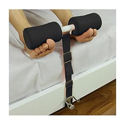 腹筋 ベッド 固定 ベッドで腹筋 足を押さえる シットアップバー 器具