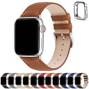アップルウォッチ バンド Apple Watch バンド アップルウォッチベルト 本革 装着簡単 保護ケース付き レディース メンズ 1/2/3/4/5/6/7...