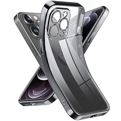 iPhone 12 Pro ケース クリア 透明電話カバー 米軍MIL規格 軽量耐衝撃 カメラレンズ保護 シリコン 擦り傷防止 黄変防止 TPU 保護ケース ワイヤレス充電対応 極薄でソフトな素肌感覚 高精細透明 アイフォン 12 プロ カバー 6. iPhone 12 Pro ケース クリア 透明電話カバー 米軍MIL規格 軽量耐衝撃 カメラレンズ保護 シリコン 擦り傷防止 黄変防止 TPU 保護ケース ワイヤレス充電対応 極薄でソフトな素肌感覚 高精細透明 アイフォン 12 プロ カバー 6.
