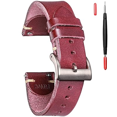 時計バンド 本革時計替えバンド ソフトイタリアンブッテーロ社製レザー(Italian Buttero leather) 鮮やかな色クイックリリース時計ベルト 18/20/22mm 時計バンド 本革時計替えバンド ソフトイタリアンブッテーロ社製レザー(Italian Buttero leather) 鮮やかな色クイックリリース時計ベルト 18/20/22mm