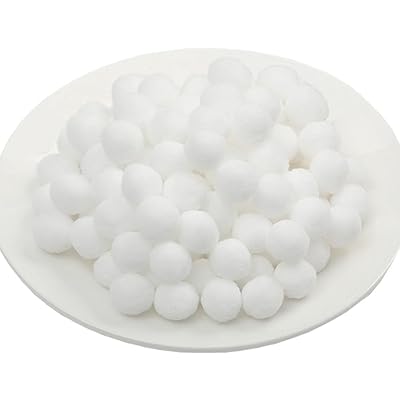 ポンポンボール 直径約10mm 小玉 毛球 単色 白 200個入り フェルトボール 玉 DIY 人形 ぬいぐるみボール 手芸材料 パーツ アクセサリー 髪飾り ...