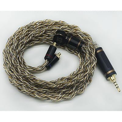 【-Jupiter】MMCX2.5mmリケーブル 4芯金メッキと銀メッキとグラフェン線材 MMCXイヤホンアップグレードケーブル 2.5mmイヤフォン交換ケーブル (MMCX2.5mm)