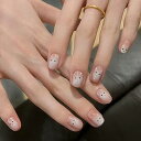 ネイルチップ 付け爪 ネイルチップ ショート ピンク 猫 24枚セット 両面テープ付き つけ爪 ネイルチップ シール 強力 ネイルアイテム 簡単に貼る 耐久 可愛い 元気 おしゃれ レディース ビューティー ファクション 小物 成人式 入学式 卒業式