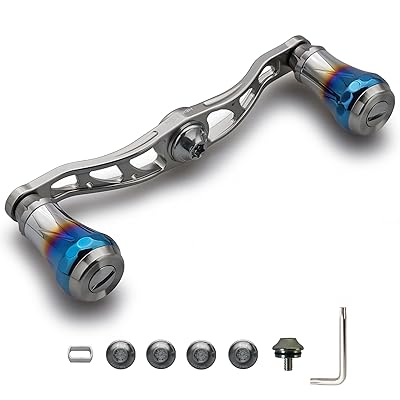 V2.0 90mm/105mm/115mm ベイト リール ハンドル シマノ(shimano) ダイワ(daiwa) アブガルシア(abu) 通用 ベイトリール 用 航空アルミ製 Aurora Series (V2.0-105mm - ガンメタル)