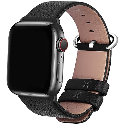Apple Watch対応 バンド 38mm 40mm 41mm ベルト アップルウォッチバンド apple watch 9 8 7 6 5 4 3 2 1 SE SE2 Ultra Ultra2 バンド 本革レザー 交換バンド ブラック