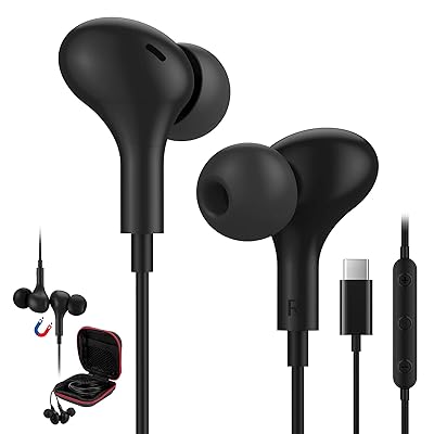 タイプ c イヤホン 有線 マイク付き Type C イヤホン 対応iPhone 16 15 Pro Max Plus/iPad Pro/iPad 10世代 Air 4 5 mini 6/Macbook/Samsung Galaxy/Google P タイプ c イヤホン 有線 マイク付き Type C イヤホン 対応iPhone 16 15 Pro Max Plus/iPad Pro/iPad 10世代 Air 4 5 mini 6/Macbook/Samsung Galaxy/Google P