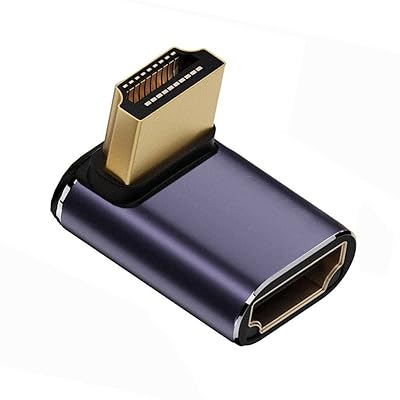 8Kケーブル HDMIオス-HDMI 2.1メス 垂直90度上向きロープロファイル UHD延長アダプター 8K 60hz HDTV対応