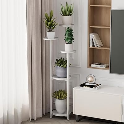 フラワースタンド 室内 玄関 アイアン スリム 省スペース シンプル プランタースタンド 花台 植木鉢台 ..