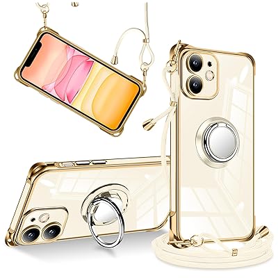 iPhone 11 ケース リング付き ショルダー 調節可能 肩がけ 首掛け 紐付き 斜めがけ スマホケース アイフォン11 ケース シリコン TPU ストラップホール付き 耐衝撃 傷防止 全面保護 カバー (iPhone11ケース アイボリー) iPhone 11 ケース リング付き ショルダー 調節可能 肩がけ 首掛け 紐付き 斜めがけ スマホケース アイフォン11 ケース シリコン TPU ストラップホール付き 耐衝撃 傷防止 全面保護 カバー (iPhone11ケース アイボリー)
