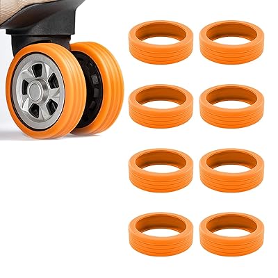 スーツケース タイヤカバー 8個セット シリコン キャスターカバー ホイールカバー 車輪 保護 簡単装着 ..