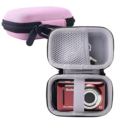収納ケース用の Kodak(コダック) FZ43/ FZ53/FZ55/FZ45 コンパクトデジタルカメラ保護収納ケース (ピンク)