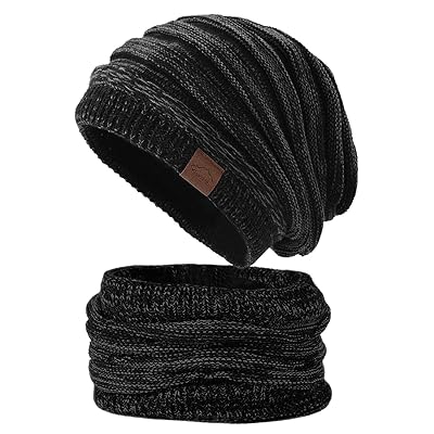 ネックウォーマー ニット帽 メンズ 冬 防寒 【360度保温強化・ふわふわ裏起毛】 ニット 帽子 ビーニー ..