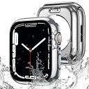 【2023強化版】 for Apple Watch ケース 360度全面防水 バンド 水泳・スポーツ専用 ガラスフィルム 一体型 apple watch 用 カバー 360フルボディ防水 アップルウォッチ ケース Apple Watch Series(2)